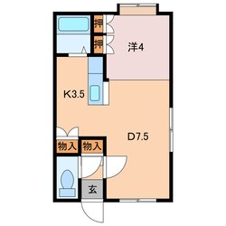 アティック新町の物件間取画像